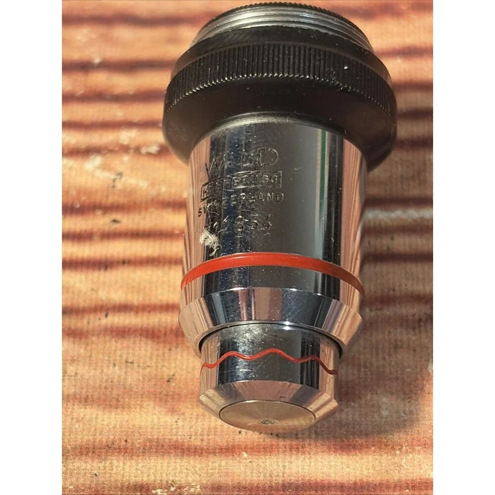 WILD HEERBRUGG 100X FLUOTAR OBJECTIVE MICROSCOPE LENS M20 M11